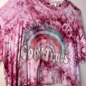 Cropped Tie Dye Tee